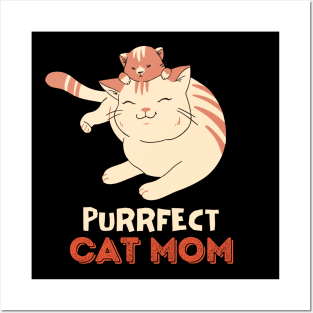 Very Happy Cat Mom Posters and Art